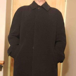 Stunning Navy Wool Dress Coat Made In Italy Marks & Spencer For Men
